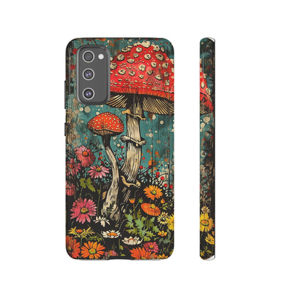 Trippy Magic Mushroom Retro Art Phone Case