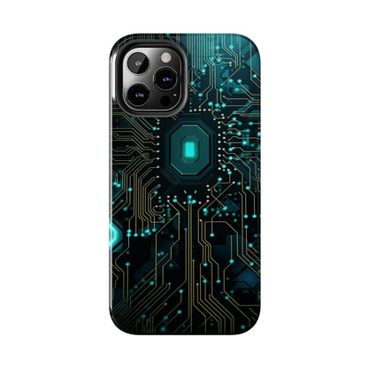 Neon Nexus: Cyberpunk Circuit Board | Futuristic Tech-Inspired iPhone Case