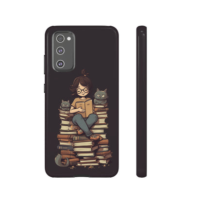 Cats and Books Phone Case