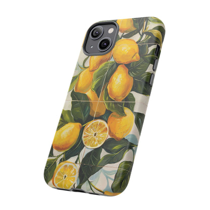 Mediterranean Lemon Italian Tile iPhone 14 Case