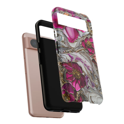 Stained Glass Magenta Floral Paisley Explosion Phone Case