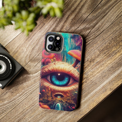 Eye of the Mushroom Psychedelic Art iPhone Case | Embrace the Trippy Enigma