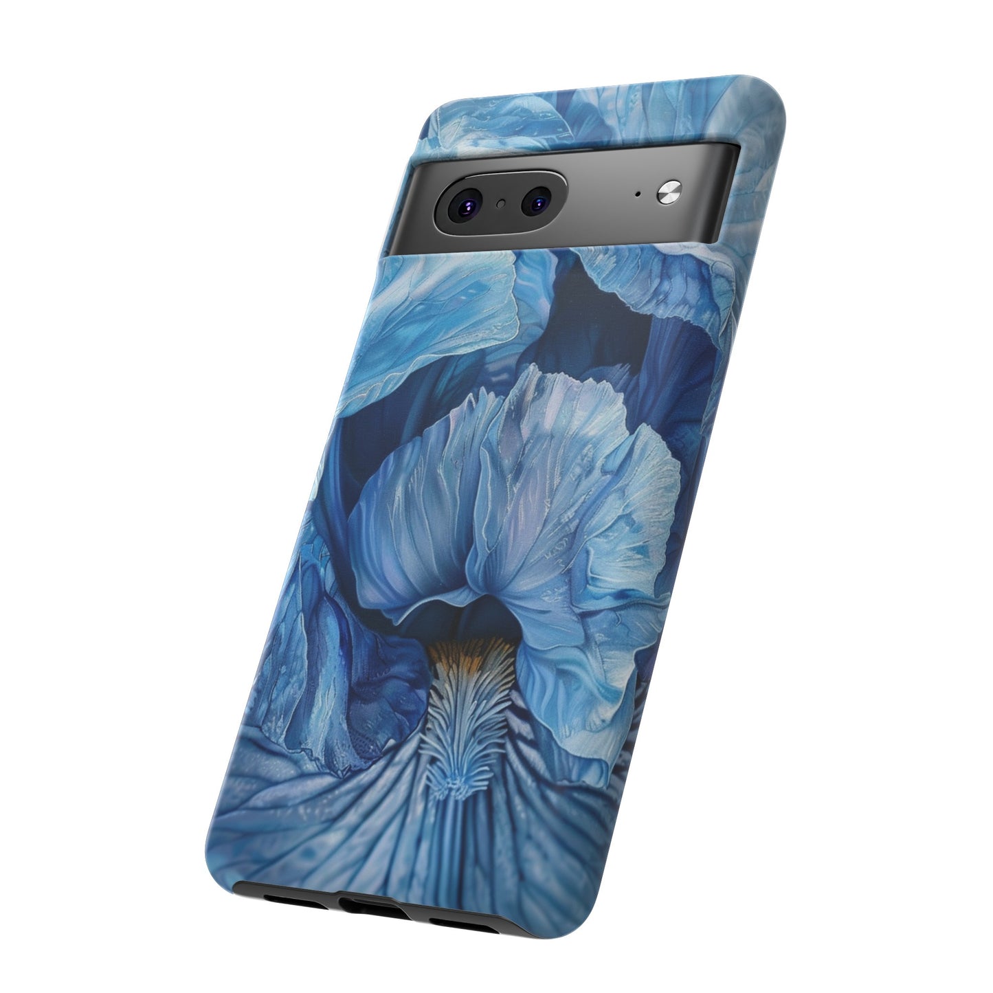 Floral Blue Iris Oil Painting Flower Phone Case