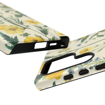 Floral Sage Yellow Wildflower Phone Case