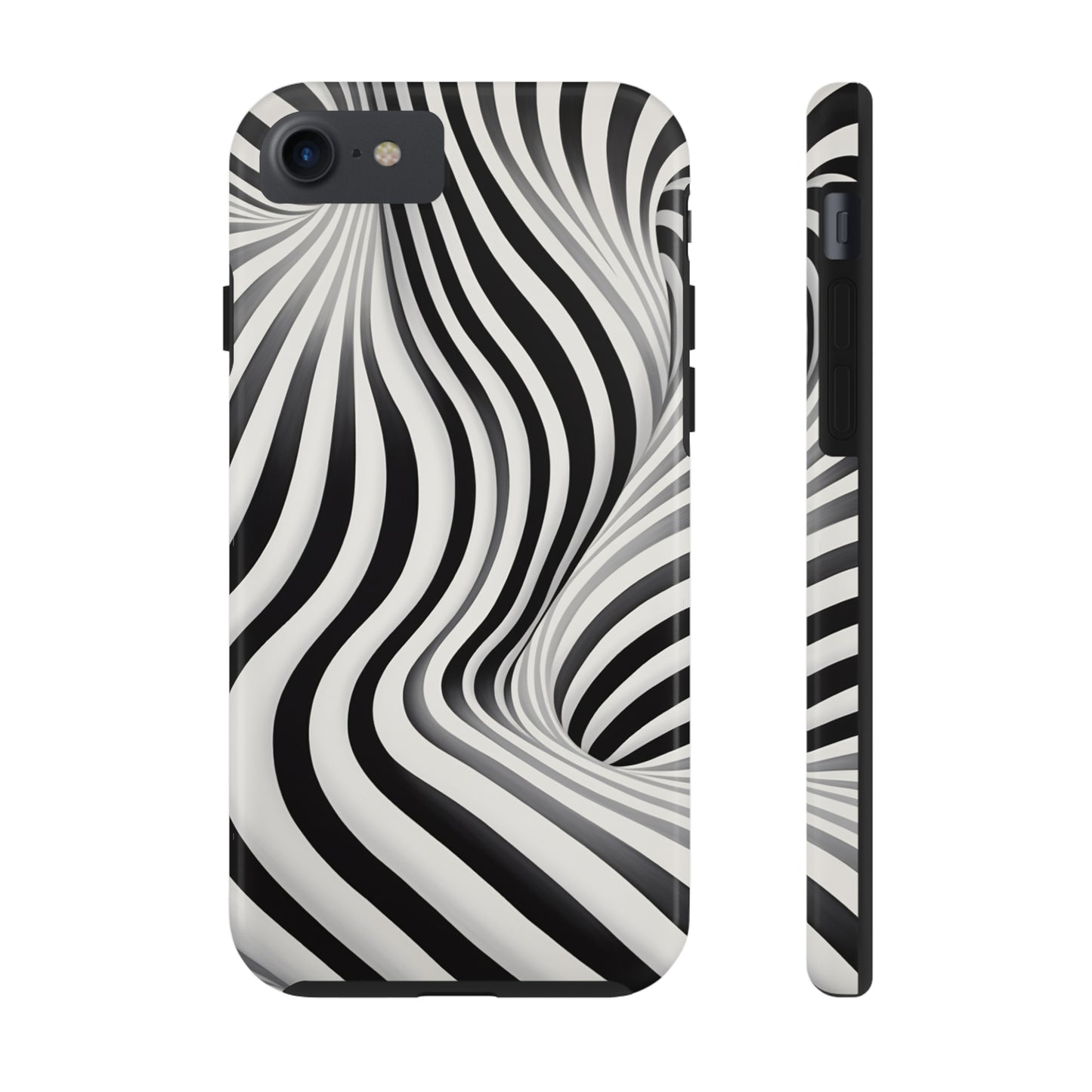 Twist Your Perception: Optical Illusion Tough Case for Apple iPhone Models – Where Art Meets Function