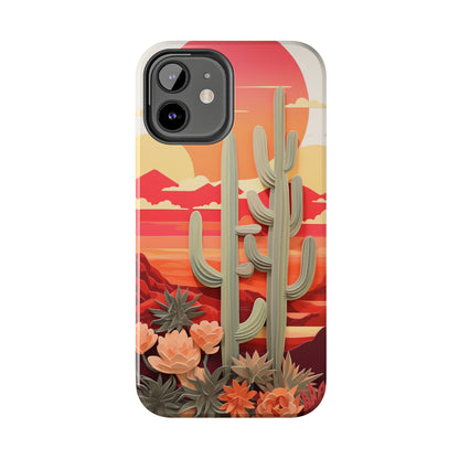 Cactus Desert Sunset iPhone Case