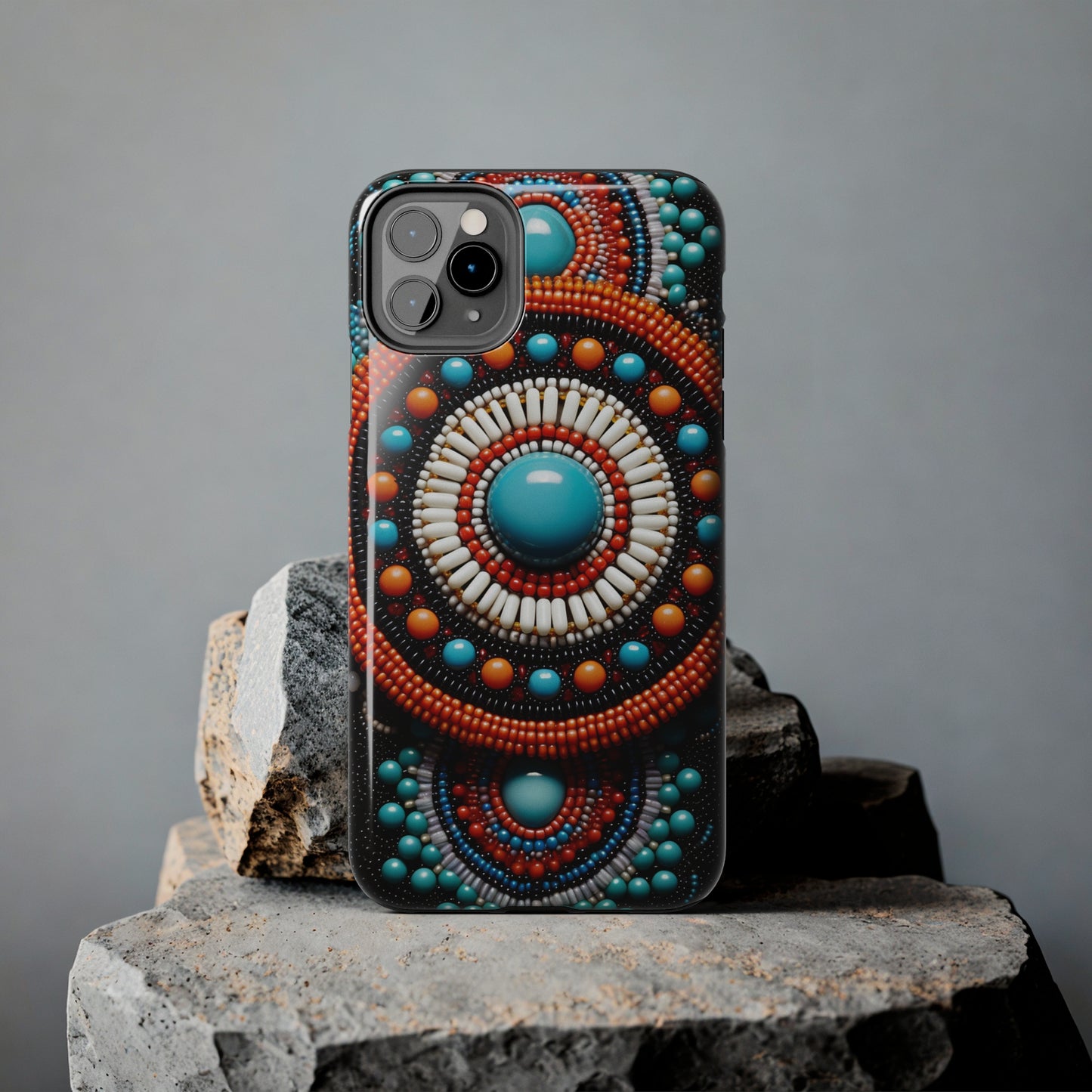 Native American Beadwork iPhone Case | Embrace Traditional Craftsmanship with Artistic Elegance