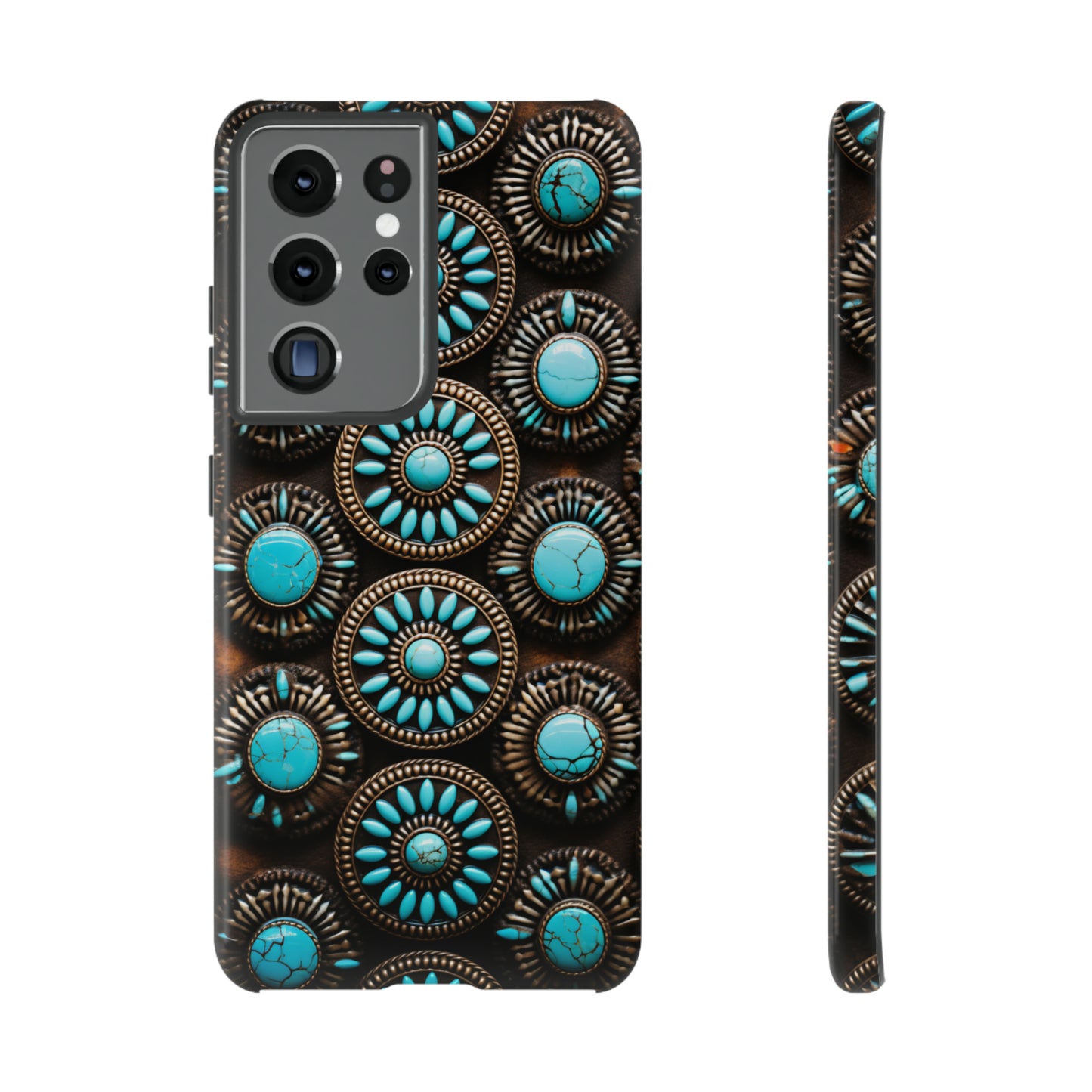 Vintage Navajo Native American Turquoise Concho Phone Case