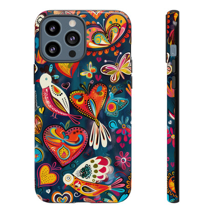 Bright Colorful Mexican Style Mural Painting Phone Case