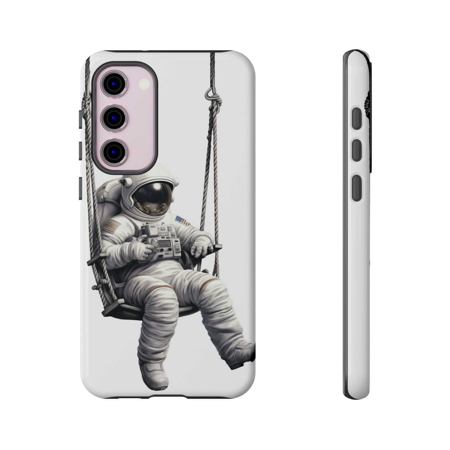 Astronaut on a Swing Phone Case