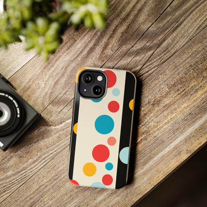 Classic Meets Creative: Abstract Polka Dots Tough Case for iPhone