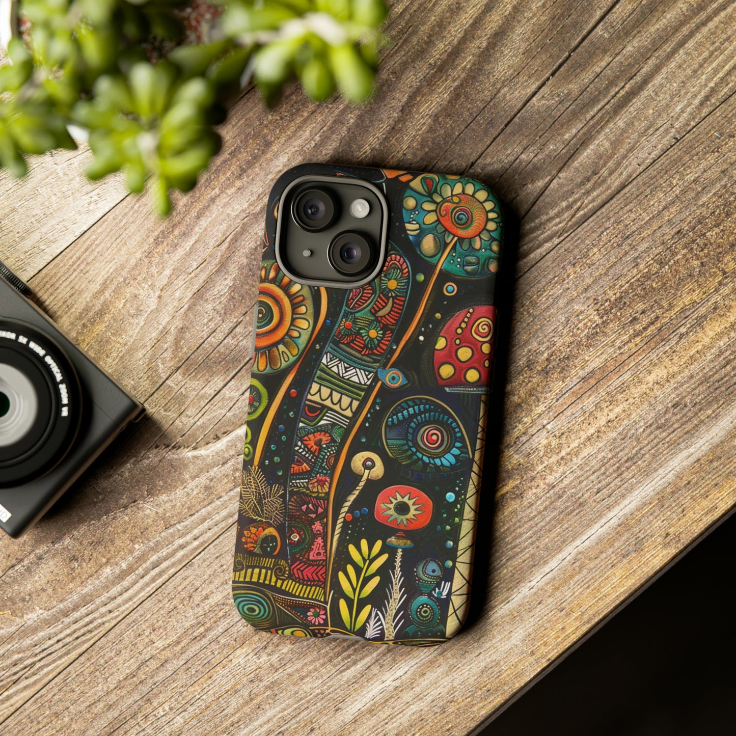 Retro 1960s Psychedelic Flowers Phone Case