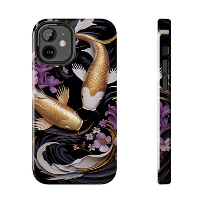 Graceful Flow: Koi Fish Inspired | Japanese Art Masterpiece iPhone Case