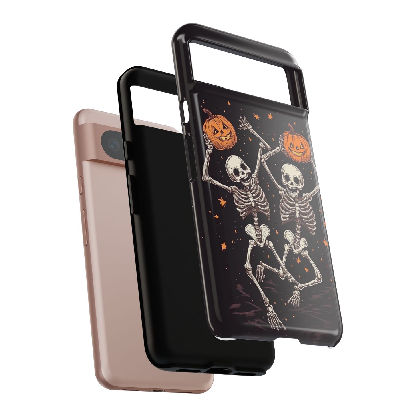 Dancing Skeletons with Jack-o'-Lanterns Phone Cover