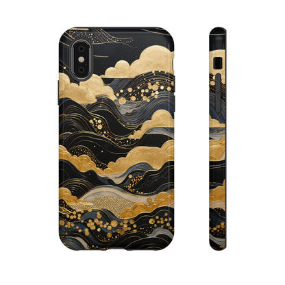 Chiyogami Mountains Tough Phone Case fits Galaxy S23 S22 S21 S20 Plus Ultra | Iphone 14 13 12 11 8 Pro Max Mini | Pixel 7 6 Pro 5 | Japanese