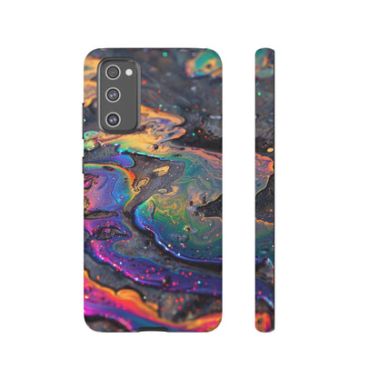 Opalescent Marbled Holographic Print Phone Case