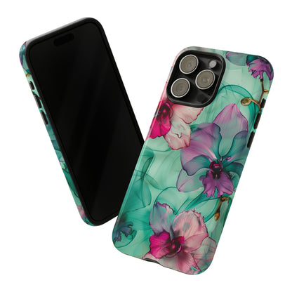 Watercolor Floral Orchids Phone Case