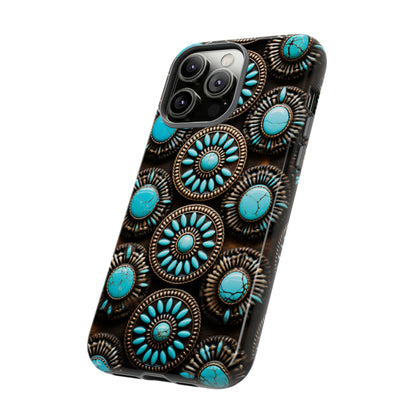 Vintage Navajo Native American Turquoise Concho Phone Case