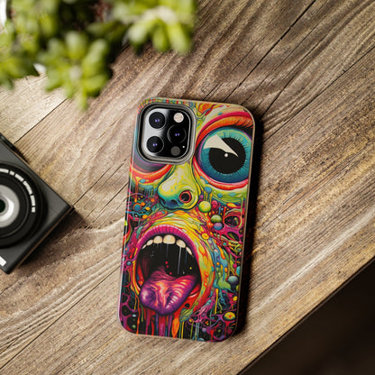 Trippy Hippie Acid Drop: Vibrant Swirls & Dazzling Colors | Tough iPhone Case