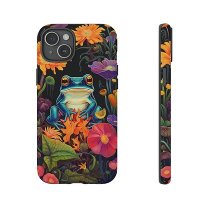 Floral Frogs Elegance Phone Case for Google Pixel, iPhone & Samsung Galaxy