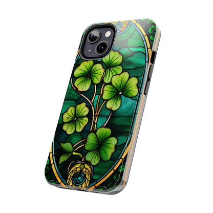 Lucky Charm: Four-Leaf Clover Phone Case | Symbol of Fortune for iPhone Models 11 through 14 Pro Max