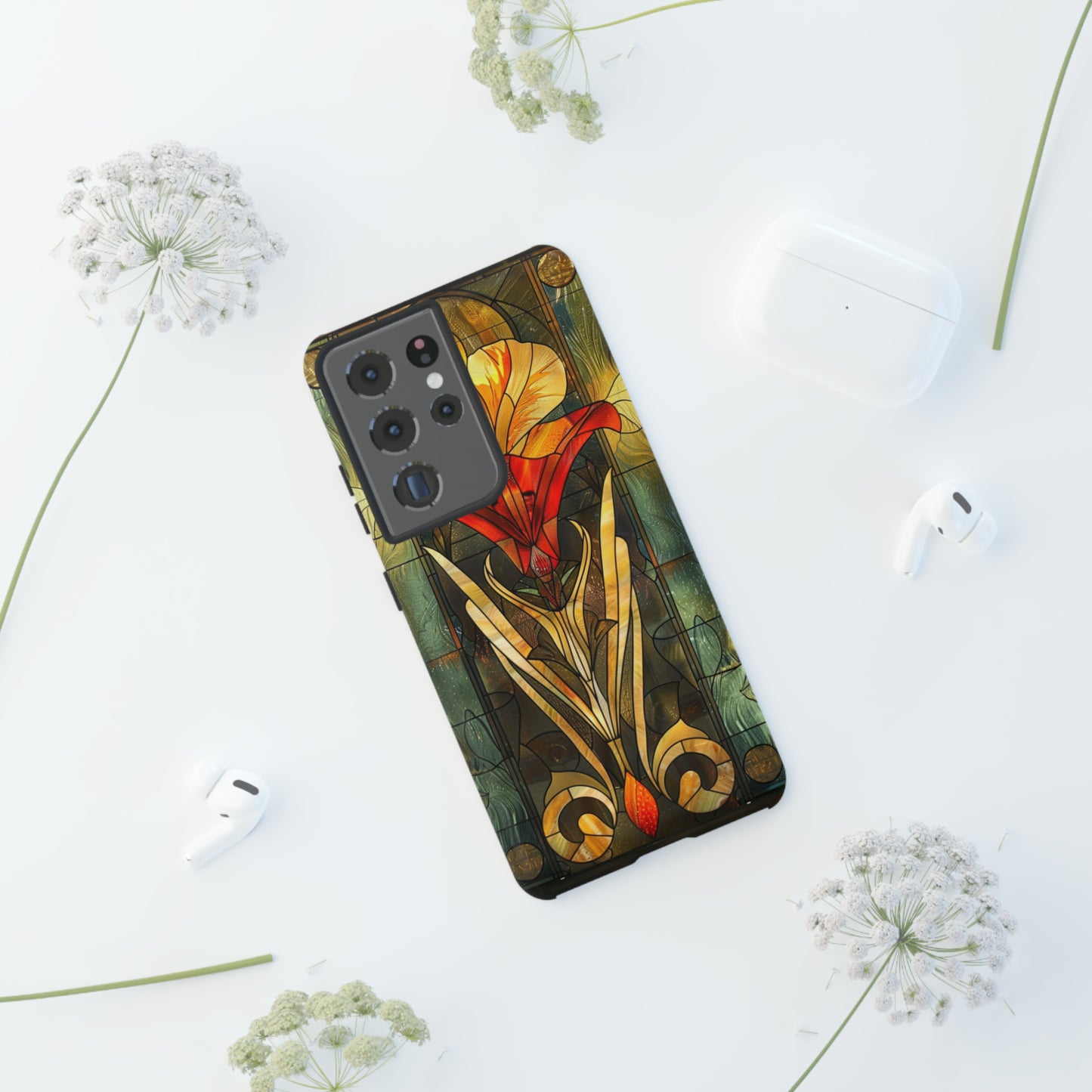 Art Deco Stained Glass floral Phone Case