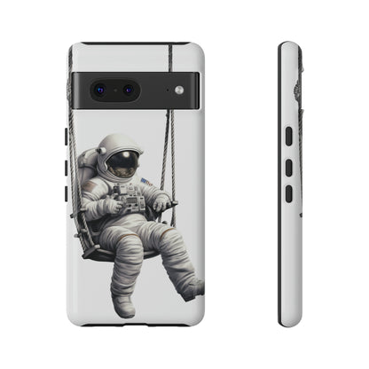 Astronaut on a Swing Phone Case