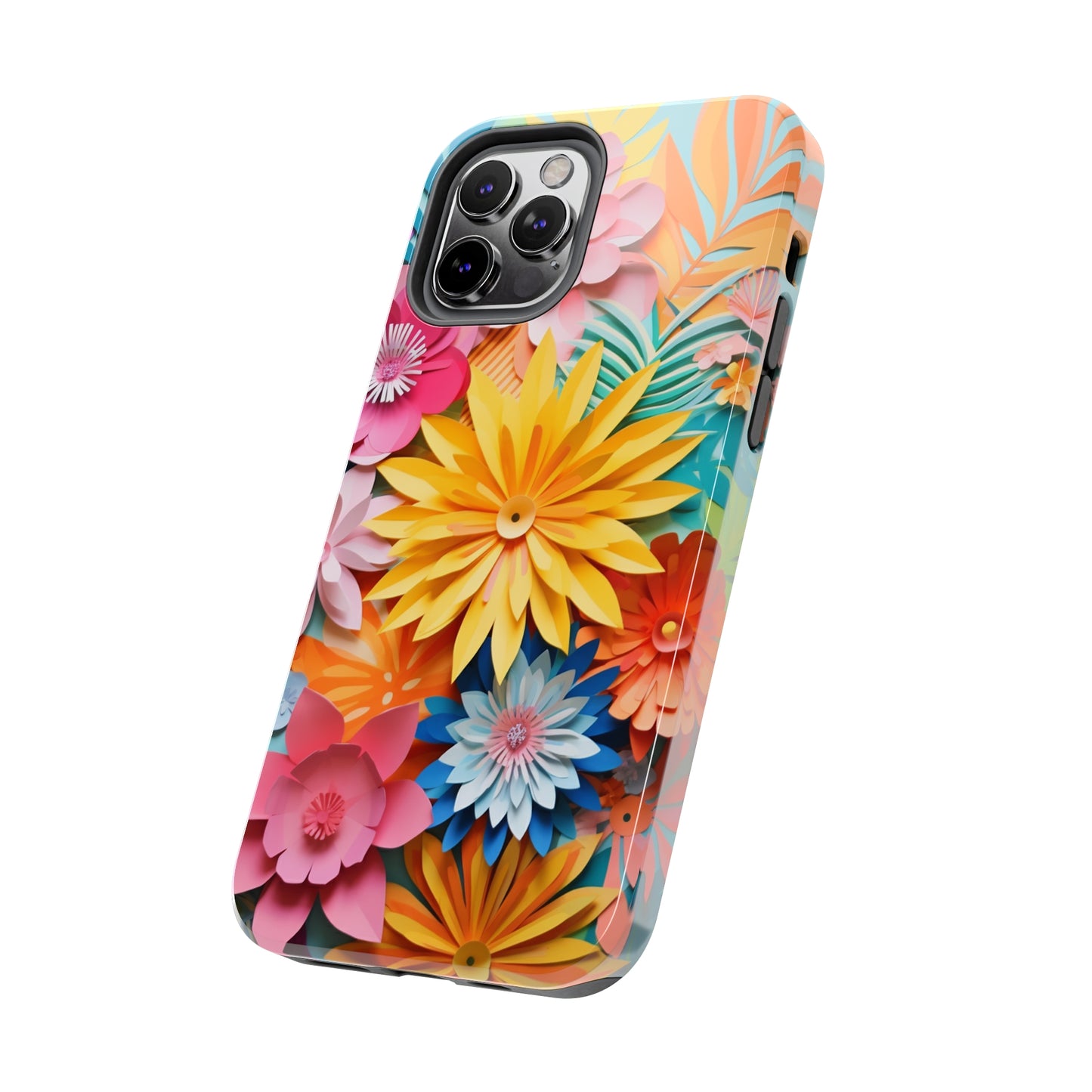 iPhone 12 Pro Max Artistry: Paper Floral Design – Crafted Elegance for iPhone 13 Pro and iPhone XR Enthusiasts