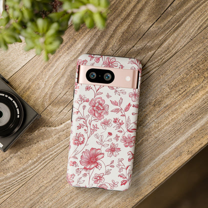 Pink Floral Wildflower Phone Case