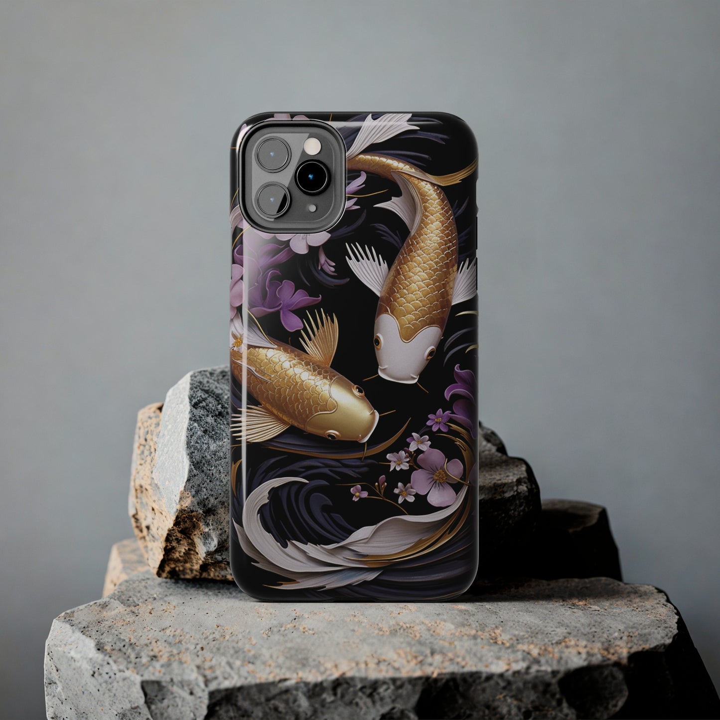 Graceful Flow: Koi Fish Inspired | Japanese Art Masterpiece iPhone Case