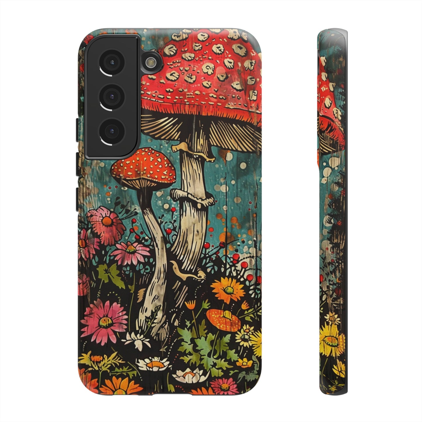 Trippy Magic Mushroom Retro Art Phone Case