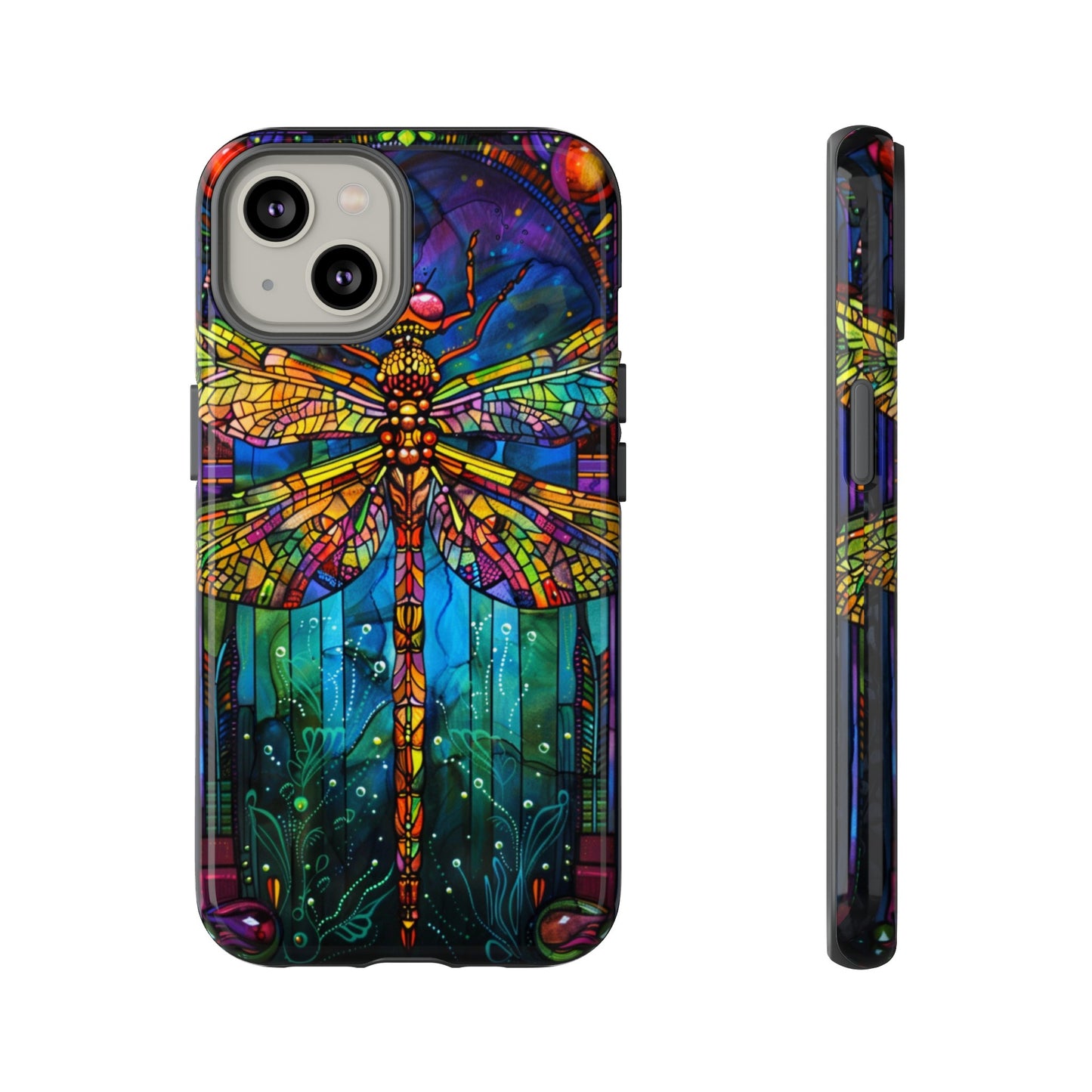 Art Deco Stained Glass Dragonfly Phone Cover