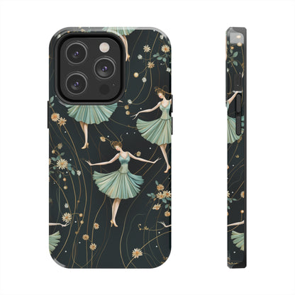 Vintage Style Dancing Ballerina iPhone Case | Embrace Elegance and Grace in Retro Charm