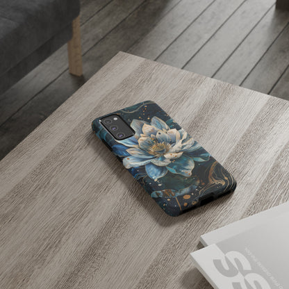 Zen Stained Glass Lotus Floral Design Phone Case