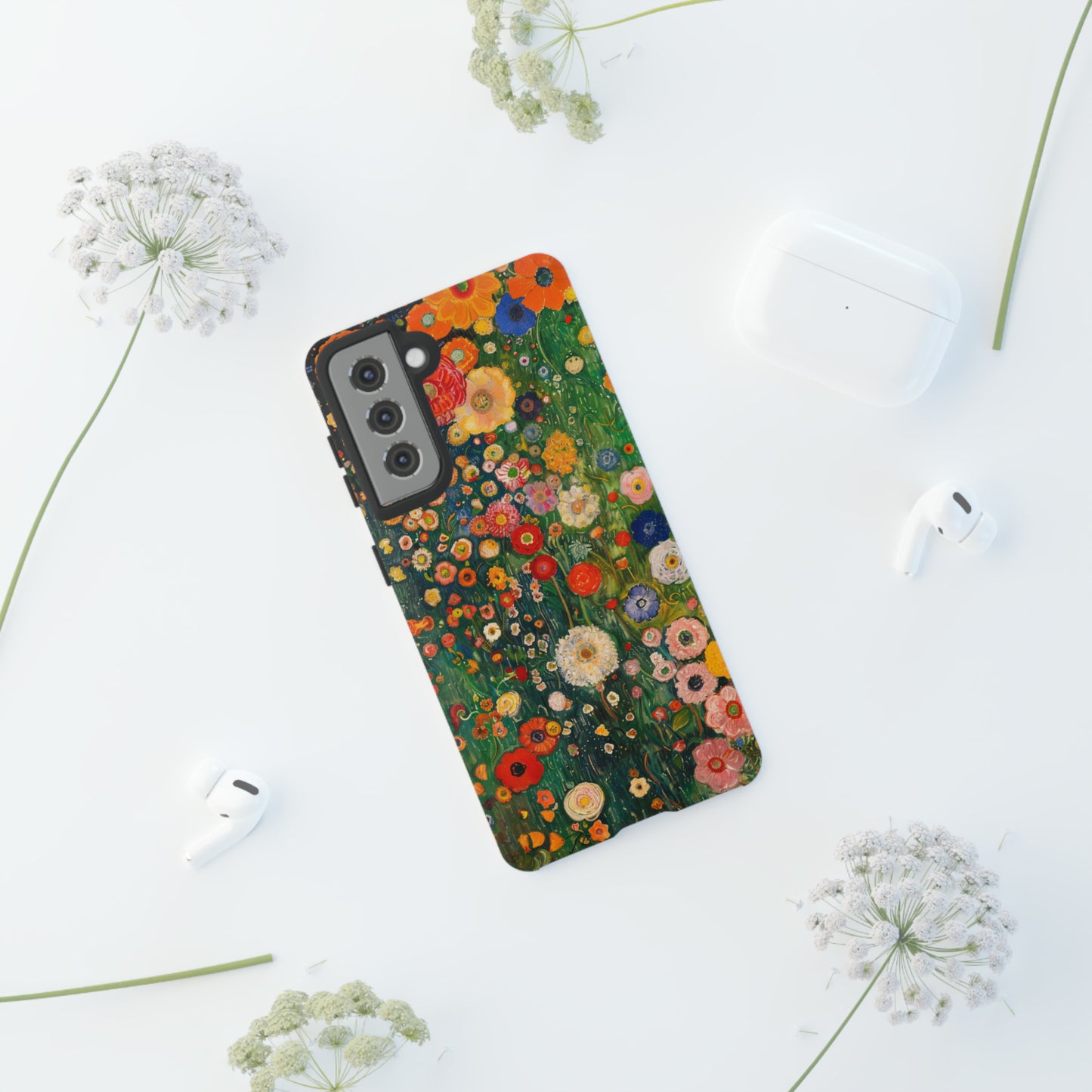 Gustav Klimt Style Flower Garden Painting Phone Case