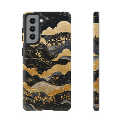 Chiyogami Mountains Tough Phone Case fits Galaxy S23 S22 S21 S20 Plus Ultra | Iphone 14 13 12 11 8 Pro Max Mini | Pixel 7 6 Pro 5 | Japanese