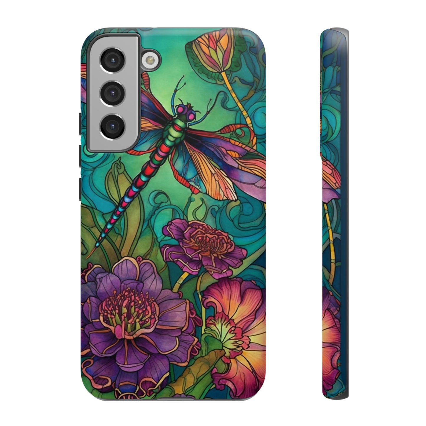 Art Nouveau Dragonfly - A Timeless Symbol of Elegance for Google Pixel, iPhone, and Samsung Cases