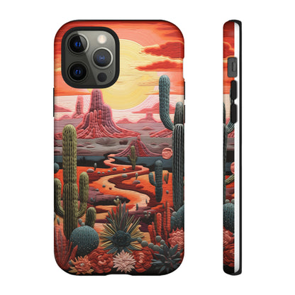 Cactus Desert Sunset Phone Case