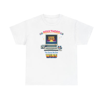 Adulthood Arcade Game No One Wins T Shirt Retro Gaming Humor Tee