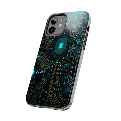 Neon Nexus: Cyberpunk Circuit Board | Futuristic Tech-Inspired iPhone Case