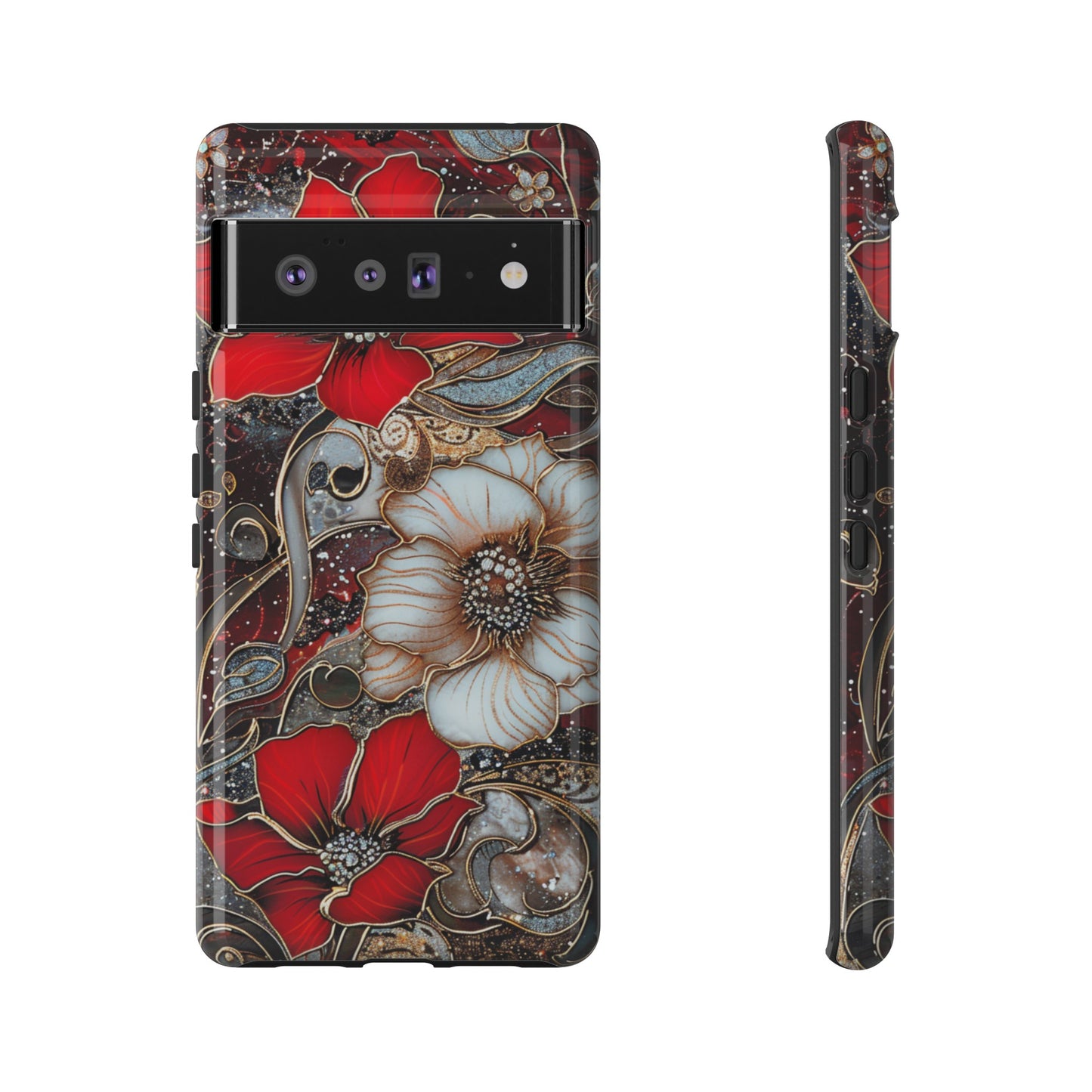 Stained Glass Floral Paisley Explosion Phone Case