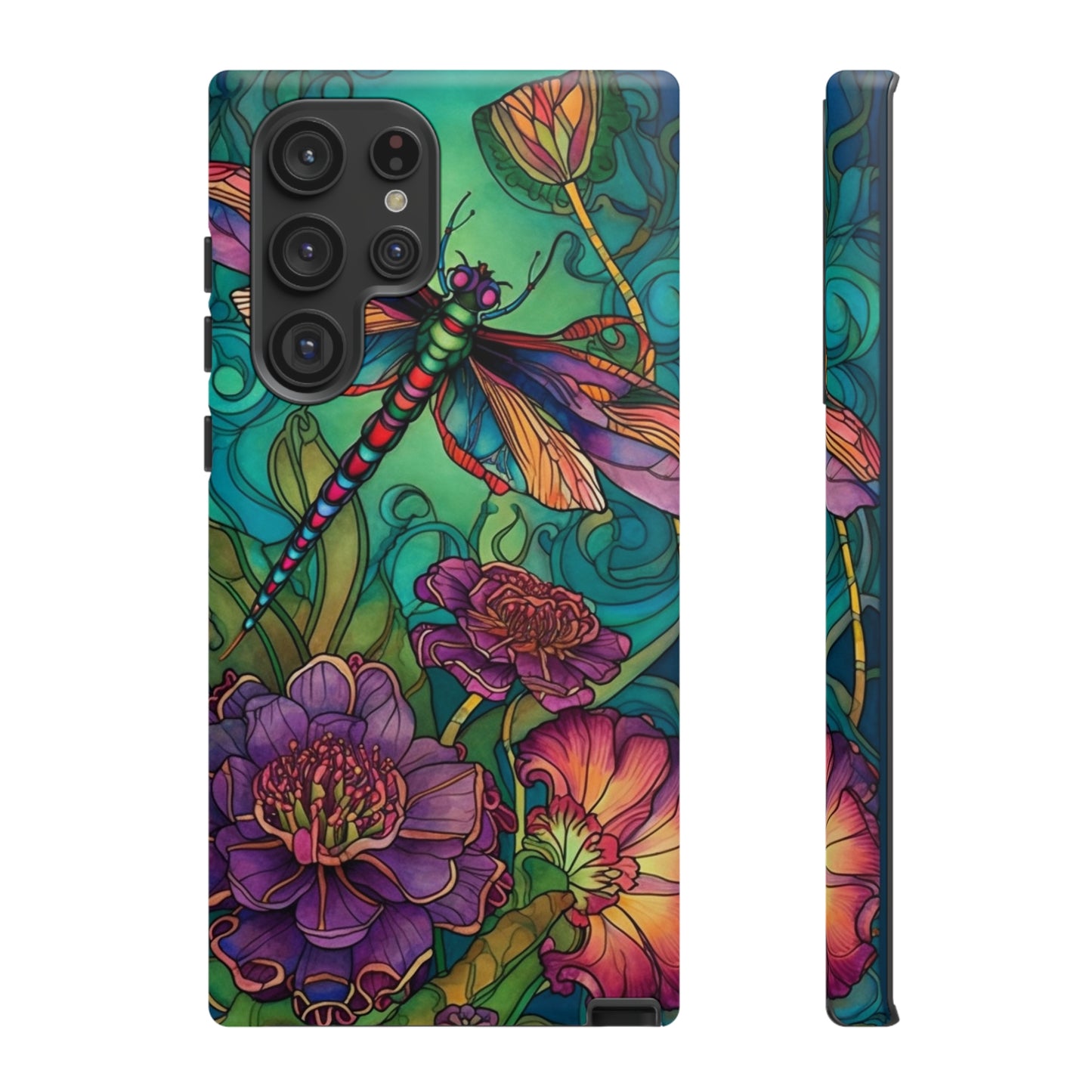 Art Nouveau Dragonfly - A Timeless Symbol of Elegance for Google Pixel, iPhone, and Samsung Cases