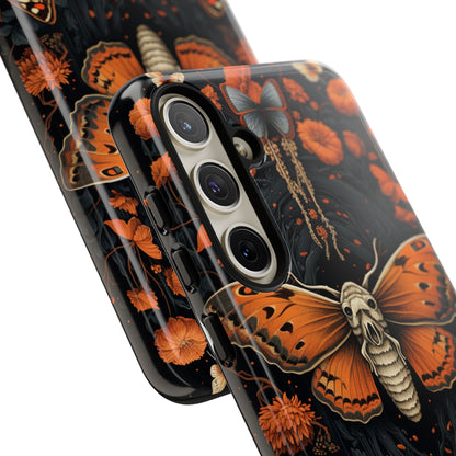 Eerie Elegance Halloween Goth Moth Phone Cover