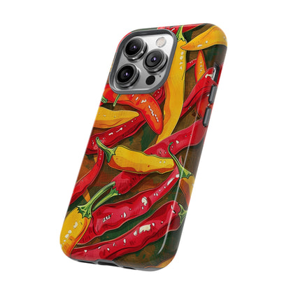 Yellow and Red Chili Peppers Phone Case