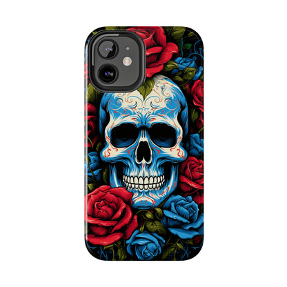 Skull and Roses iPhone Case | Edgy Elegance and Timeless Beauty