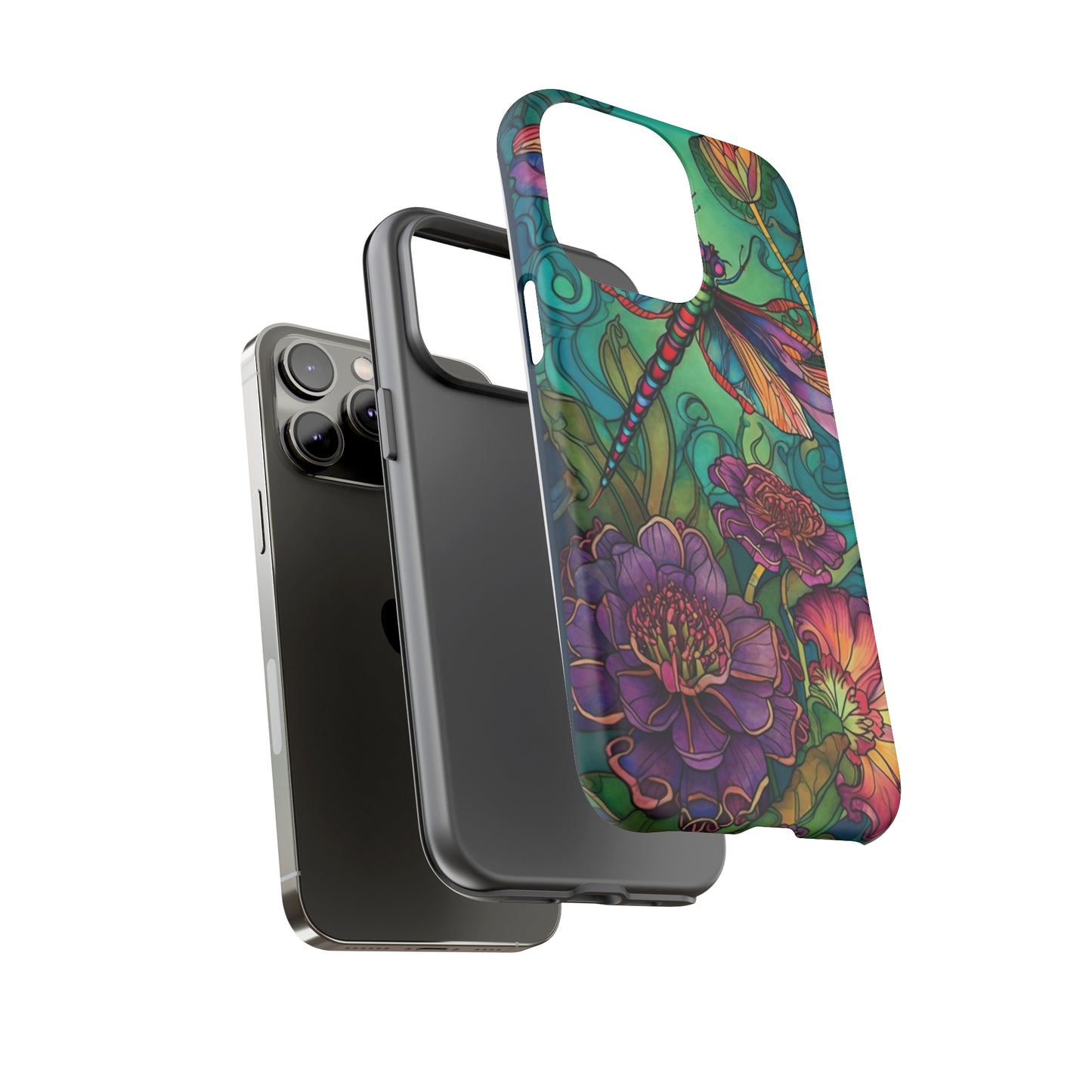 Art Nouveau Dragonfly - A Timeless Symbol of Elegance for Google Pixel, iPhone, and Samsung Cases