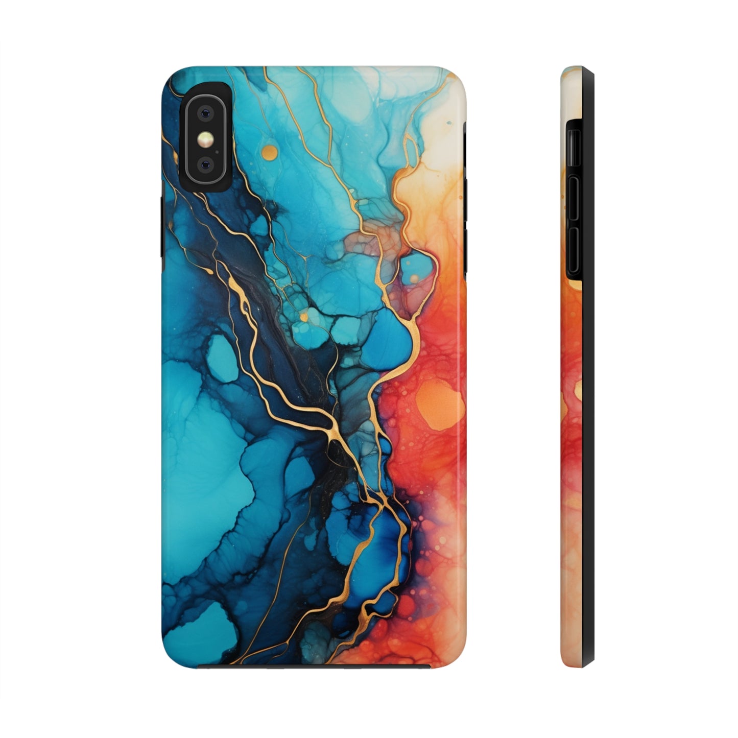 Marbled Watercolor iPhone Case | Embrace the Mesmerizing Multicolor Art