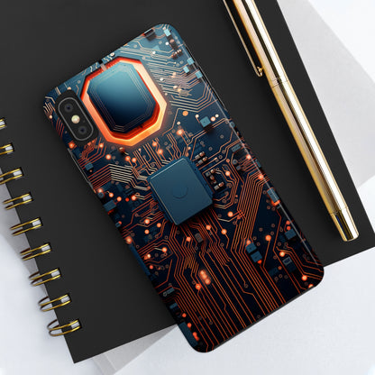 Neon Nexus: Cyberpunk Circuit Board | Futuristic Tech-Inspired iPhone Case