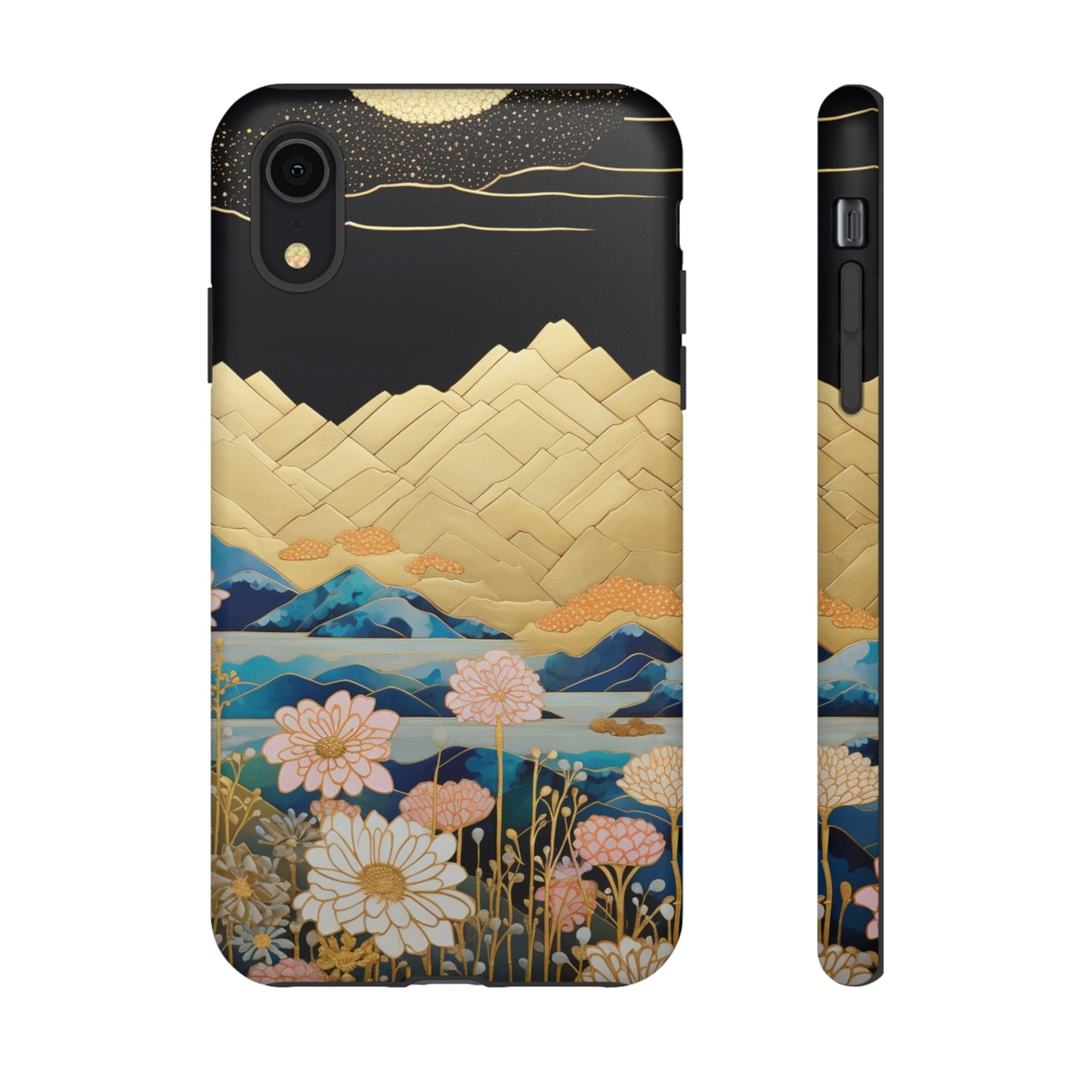 Chiyogami Floral Tough iPhone Case Galaxy S23 S22 S21 S20 Plus Ultra | Iphone 14 13 12 11 8 Pro Max Mini | Pixel 7 6 Pro 5 | Japanese Boho