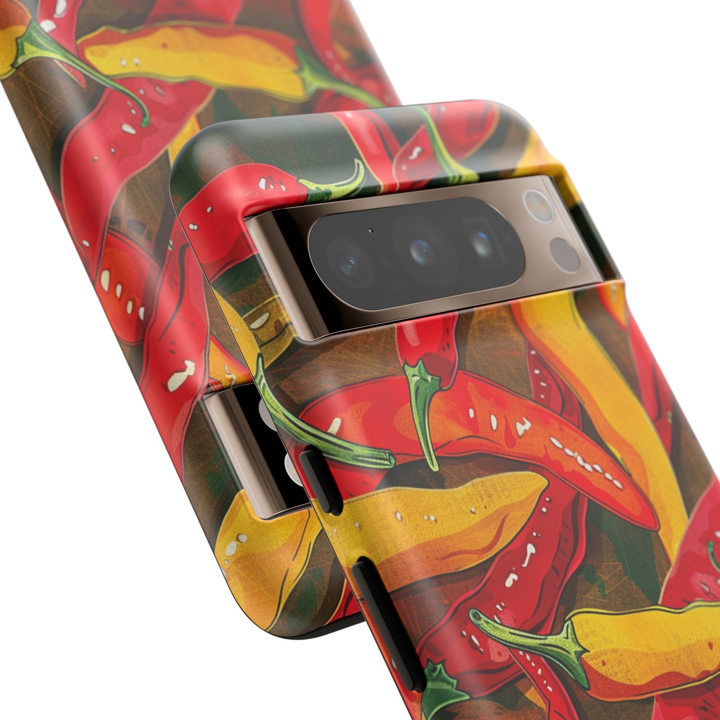 Yellow and Red Chili Peppers Phone Case